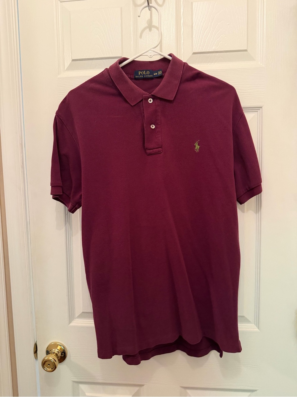Polo by Ralph Lauren Men's Maroon Short-Sleeve Polo